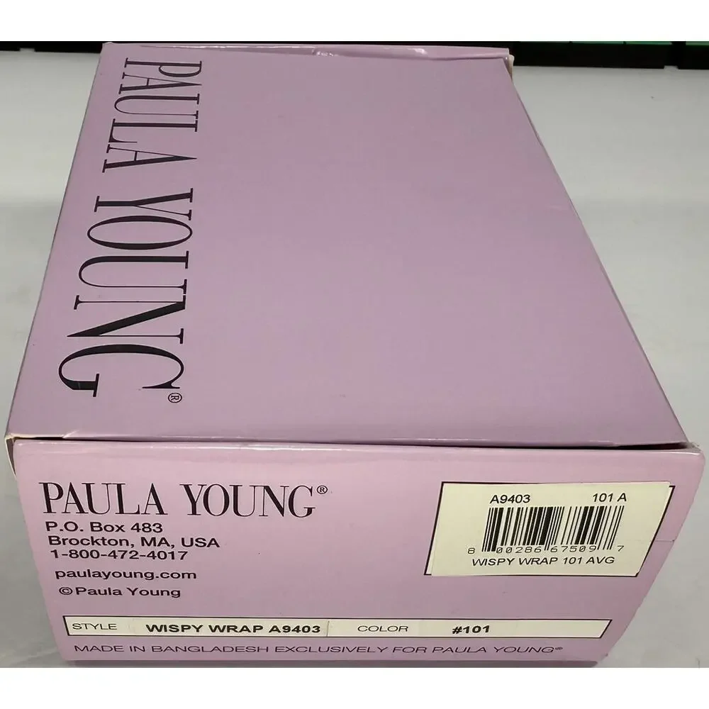 Paula Young Wispy Wrap Elasticized Hair Piece A9403 Color 101 Platinum Ash